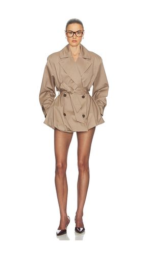Short Bubble Hem Trench en . Taille L. Also en M, S, XL, XS - Helsa - Modalova