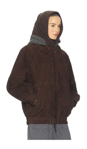 The Oversized Suede Bomber en . Taille M. Also en S - Helsa - Modalova