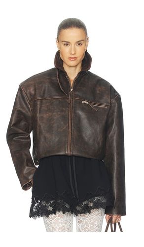 BLOUSON THE LEATHER OVERSIZED MOTO en . Taille L. Also en M, S, XL - Helsa - Modalova