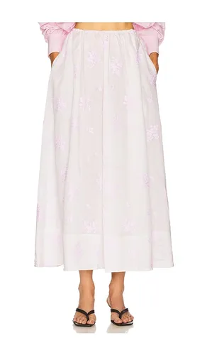 JUPE MIDDAY SKIRT IN CHERRY BLOSSOM EMBROIDERY en . Taille L. Also en XL - Helsa - Modalova