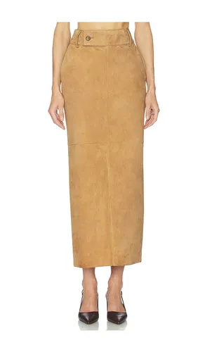 JUPE SUEDE COLUMN en . Taille S. Also en XXS, XS, M, L, XL - Helsa - Modalova