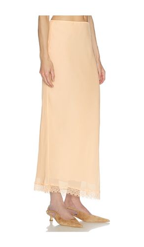 Viscose Satin Slip Skirt With Lace in . Size L. Also in M, S, XS, XXS - Helsa - Modalova