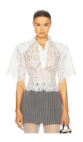 The Lace Shirt With Shoulder Pad in . Size M, S, XS, XXS - Helsa - Modalova