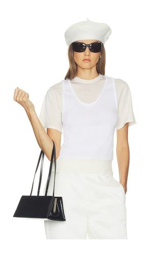 Pillar Layered Knit Tee en . Taille XXS. Also en XS, S, M, L, XL - Helsa - Modalova