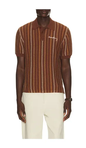 Stripe Knitted Polo en . Taille M. Also en S, XL/1X - House of Sunny - Modalova