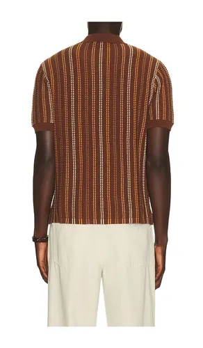 Stripe Knitted Polo en . Taille M. Also en S, XL/1X - House of Sunny - Modalova