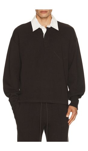 Long Sleeve Contrast Polo en . Taille L. Also en M, S, XL/1X - Hudson Jeans - Modalova