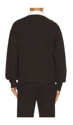 Long Sleeve Contrast Polo en . Taille M. Also en S, L, XL/1X - Hudson Jeans - Modalova