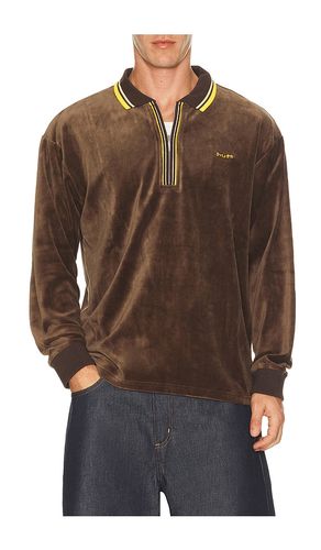 Parker Velour Long Sleeve Polo en . Taille L. Also en M, S, XL/1X - HUF - Modalova