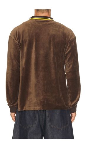Parker Velour Long Sleeve Polo en . Taille L. Also en M, S, XL/1X - HUF - Modalova