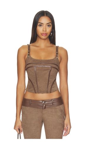 Viviane Suede Corset Top en . Taille L. Also en M, S, XL, XS, XXS - I.AM.GIA - Modalova