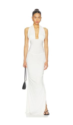 Amanda Solid Halter Maxi Dress in . Size L. Also in M, S, XS - Indah - Modalova
