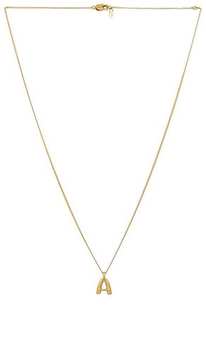 Monogram Pendant Necklace in . Size B. Also in C, D, F, G, I, J, K, N, P, R, T, V - Jenny Bird - Modalova