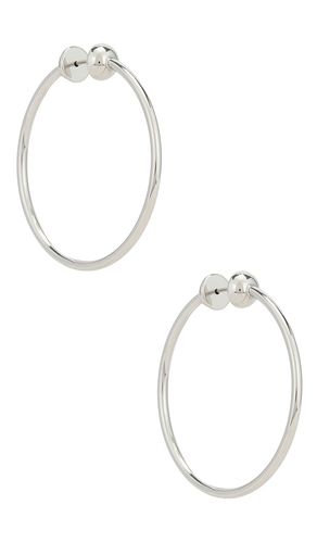 Icon Small Hoops in Silver in - Jenny Bird - Modalova