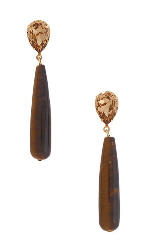 BOUCLES D'OREILLES PENDANTES CAROLINE en - Jennifer Behr - Modalova