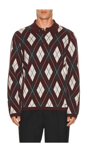 Callum Cashmere Argyle Polo en . Taille S. Also en M, XL/1X, XXL/2X - SIMKHAI - Modalova