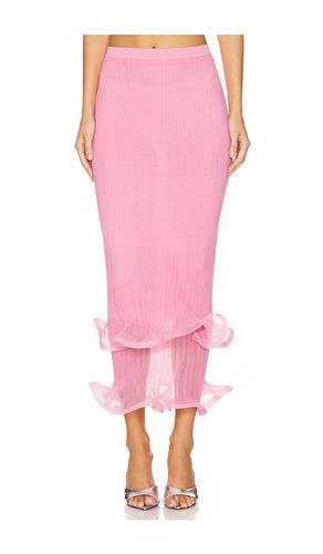 JUPE MIDI AVEC DÉTAIL VOLANTÉ KELSO in . Size S - SIMKHAI - Modalova