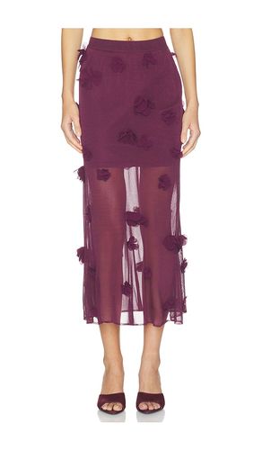 JUPE MIDI AVEC APPLICATION FLORALE CORA en . Taille L. Also en S, XS - SIMKHAI - Modalova