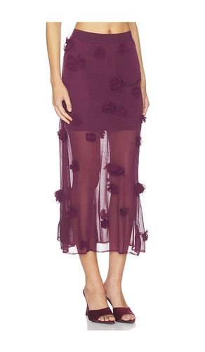 JUPE MIDI AVEC APPLICATION FLORALE CORA en . Taille L. Also en S, XS - SIMKHAI - Modalova