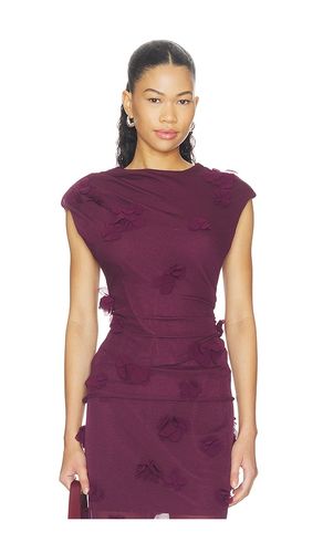 TOP À MANCHES COURTES AVEC APPLICATION FLORALE TESSA en . Taille M. Also en XS - SIMKHAI - Modalova