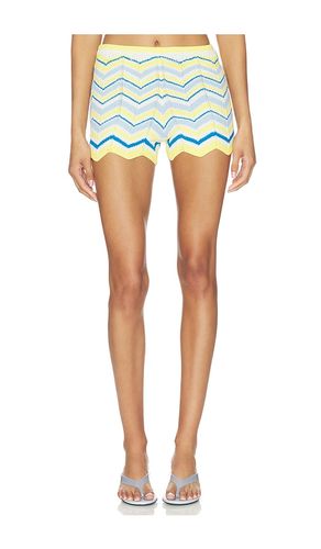 SHORT MICRO EN MAILLE À CHEVRONS LEMON DAZE en , . Taille L. Also en M, XL - Kulani Kinis - Modalova