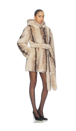 BLOUSON PAGE FAUX FUR HOODED ROBE en . Taille L. Also en M, S, XS - Kim Shui - Modalova