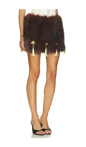 JUPE ELLE FAUX FUR MICRO MINI en . Taille L. Also en M, S, XS - Kim Shui - Modalova