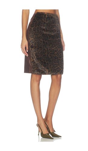 JUPE MOON LEOPARD PENCIL en . Taille L. Also en M - Kim Shui - Modalova
