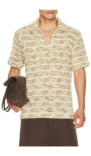 Color Striped Knit Polo en . Taille S. Also en M, L - KROST - Modalova