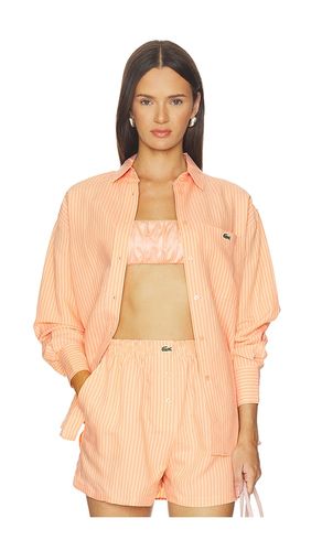 CHEMISE OVERSIZED EN TOILE en . Taille 0. Also en 12, 2, 4, 40, 8 - Lacoste - Modalova