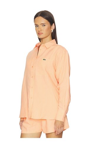 CHEMISE OVERSIZED EN TOILE en . Taille 32. Also en 36, 40 - Lacoste - Modalova