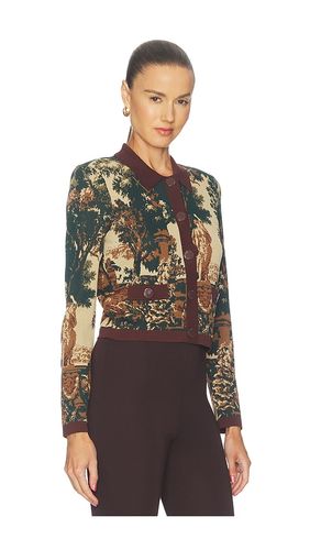 Osiris Jacquard Collared Cardi en . Taille L. Also en M, S, XS, XXS - L'AGENCE - Modalova