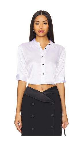 Niccola Cropped Fitted Blouse in . Size S, XL, XS, XXS - L'AGENCE - Modalova