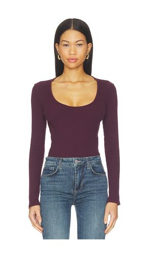 Delara Long Sleeve Scoop Neck Bodysuit en . Taille M. Also en S, XS, XXS - L'AGENCE - Modalova