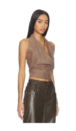 X REVOLVE Ruth Faux Suede Halter Top en . Taille L. Also en S, XL, XS - LAMARQUE - Modalova