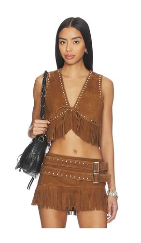 GILET REINA FRINGED SUEDE en . Taille M. Also en S, XL, XS - LAMARQUE - Modalova