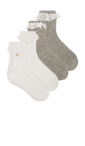 CHAUSSETTES SET OF 2 HEATHER in - Lele Sadoughi - Modalova