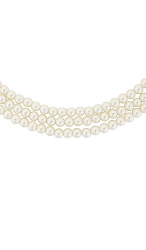Triple Pearl Strand Necklace in - Lele Sadoughi - Modalova