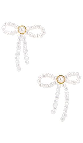 CLOUS D'OREILLES PEARL BOW in - Lele Sadoughi - Modalova