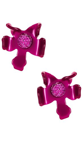 BOUCLES D'OREILLES CRYSTAL LILY BUTTON in - Lele Sadoughi - Modalova