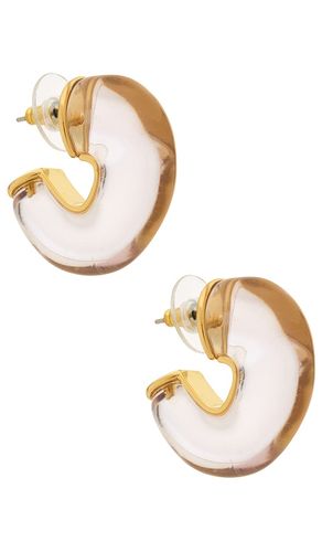 BOUCLES D'OREILLES CRÉOLE BIRTHSTONE CHUNKY in - Lele Sadoughi - Modalova