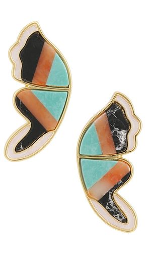 BOUCLES D'OREILLES CLOUS WILD BUTTERFLY WING en - Lele Sadoughi - Modalova