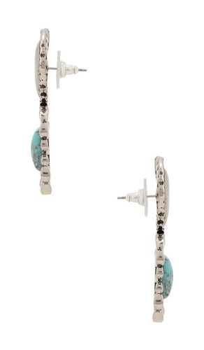 Ruffle Heart Stone Earrings en - Lele Sadoughi - Modalova