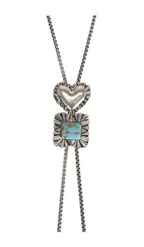COLLIER BOLO RUFFLE HEART en - Lele Sadoughi - Modalova