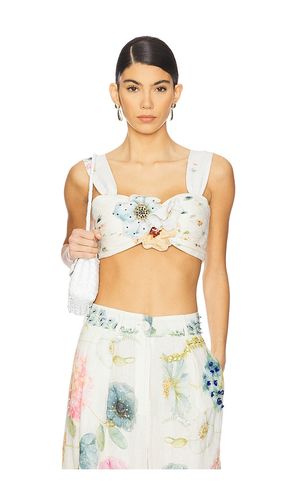 Blossom Belle Pleated Crop Top in . Size L. Also in M, S - LA FUORI - Modalova