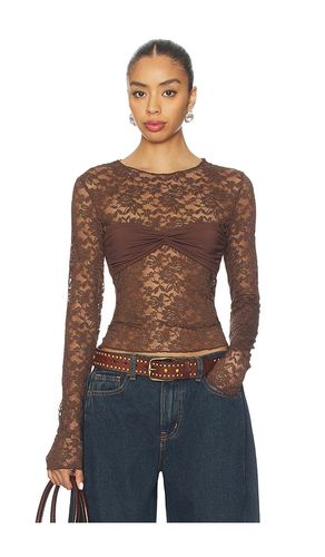 Midnight Lace Long Sleeve Top en . Taille M. Also en S, XS - LIONESS - Modalova