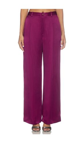 PANTALON SATIN RELAXED PLEATED en . Taille 0. Also en 2, 4, 6 - LaPointe - Modalova