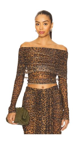 Printed Mesh Off The Shoulder Top in . Size M. Also in S - LaPointe - Modalova
