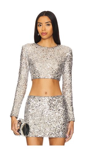 Crystal Sequin Cropped Top in . Size M. Also in XS - Lovers and Friends - Modalova