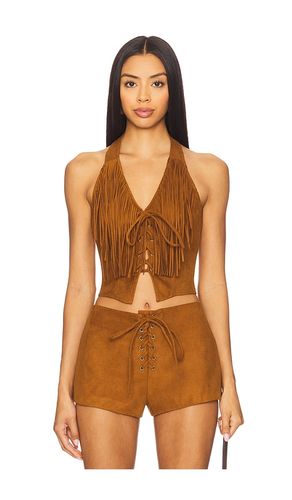 Noella Faux Suede Top en . Taille S. Also en XL - Lovers and Friends - Modalova
